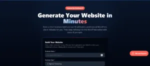 Generate AI Website
